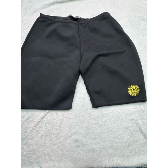Men's *GOLD'S GYM* Neoprene Lifting Shorts Size L/XL Black Workout Compression - Picture 1 of 8
